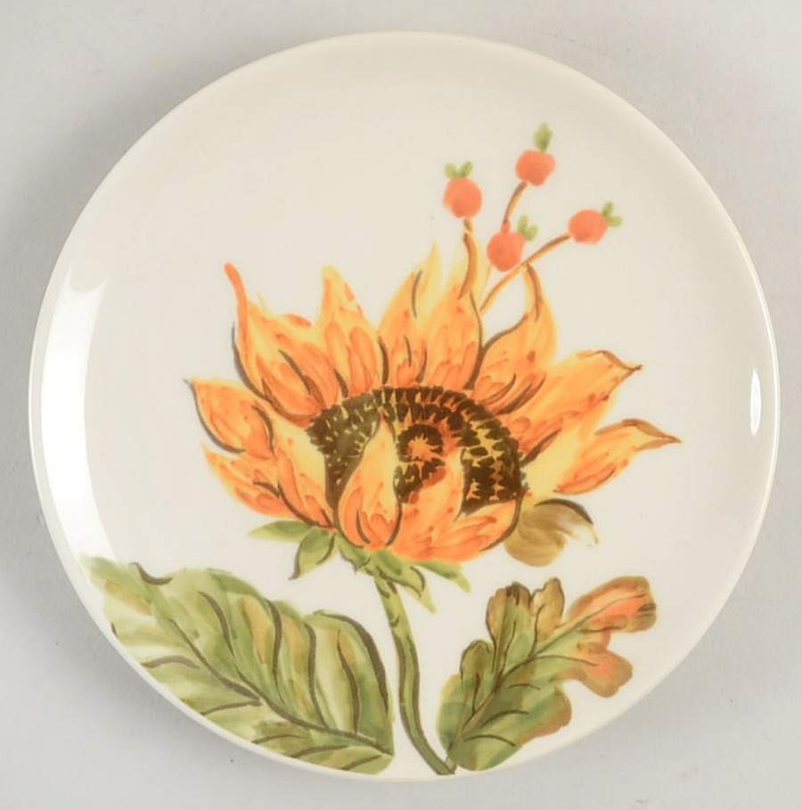 Sunflower and Acorn Appetizer Plate by Maxcera Corp-1