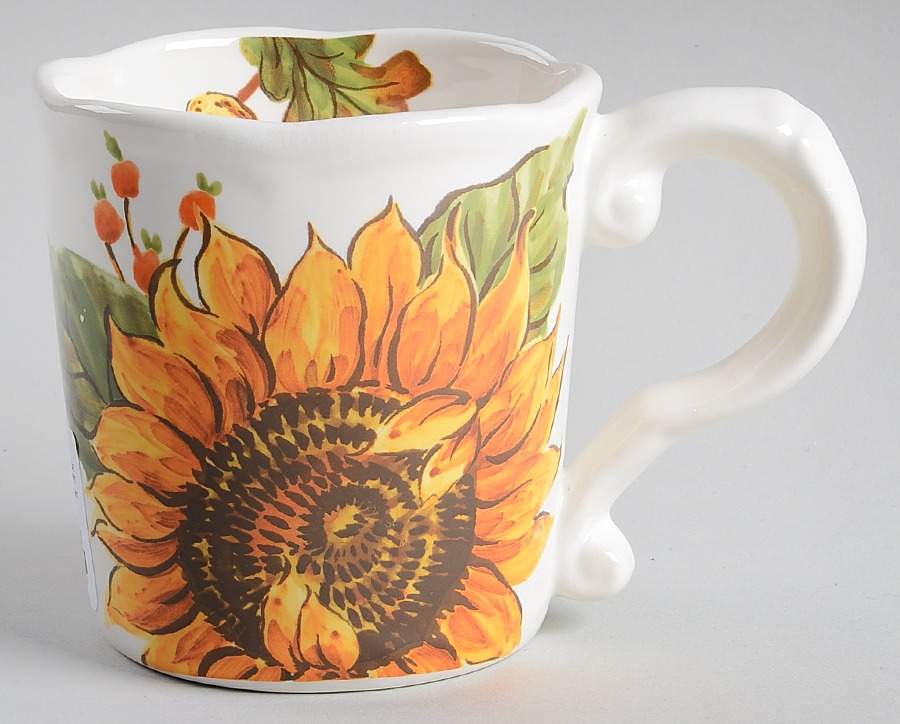 Sunflower and Acorn Mug by Maxcera Corp-1
