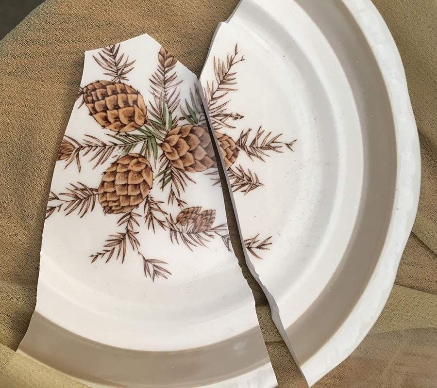 Fir Cone Salad Plate by Alfred Meakin-1
