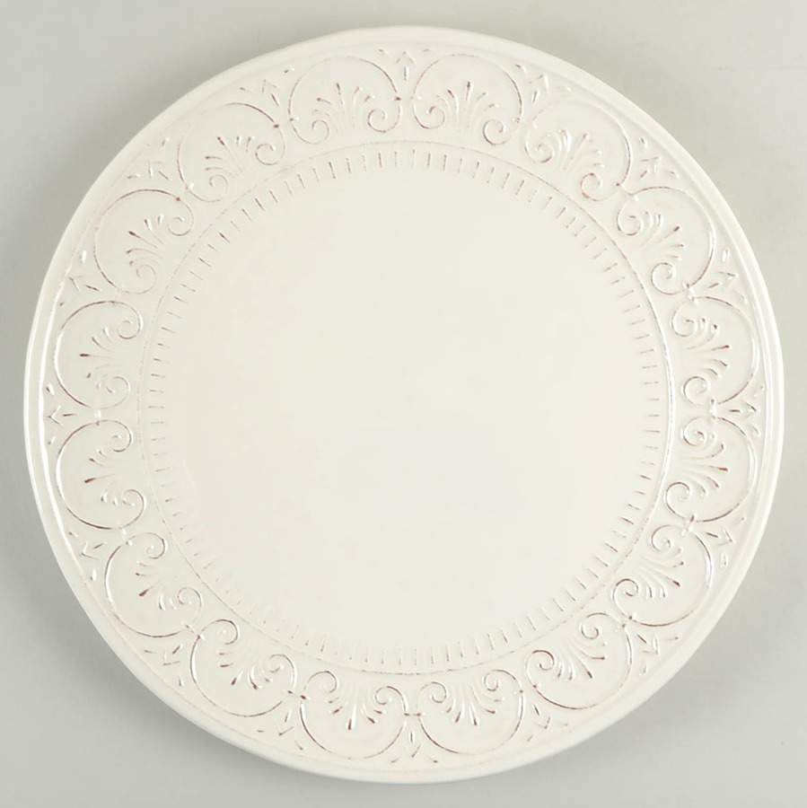 MLJ15 Cream 15" Chop Plate (Round Platter) by Maioliche Jessica-1