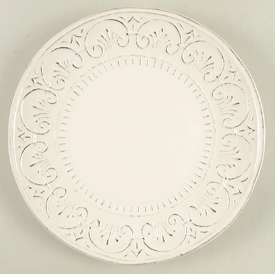 MLJ15 Cream Dinner Plate by Maioliche Jessica-1