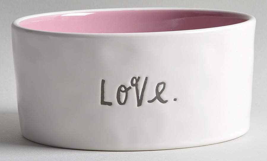 Stem Print Dog Bowl by Magenta-1