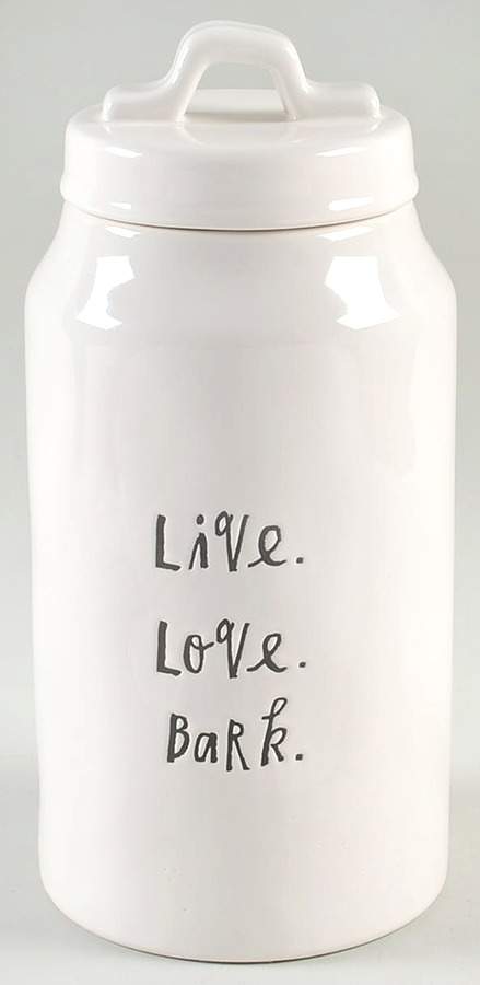 Stem Print Dog Treats Canister & Lid by Magenta-1