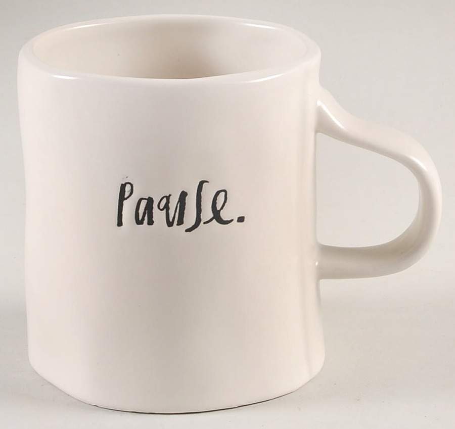 Stem Print Small Mug by Magenta-1