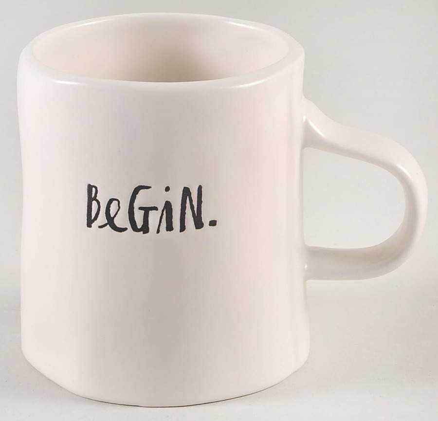 Stem Print Small Mug by Magenta-1