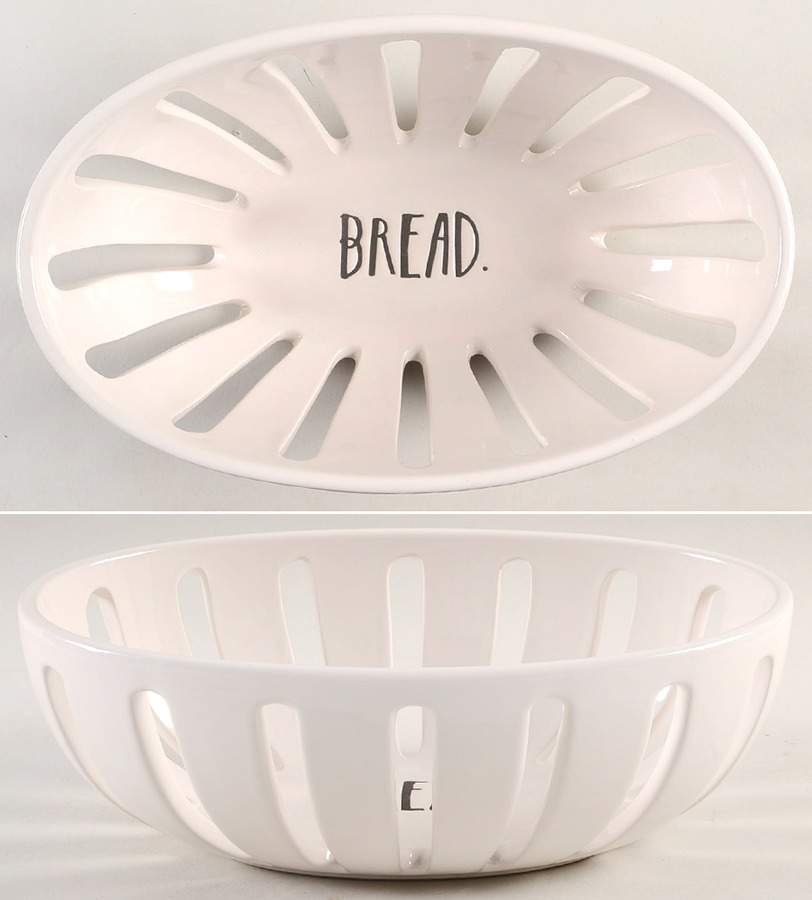 Stem Print 10" Bread Basket by Magenta-1