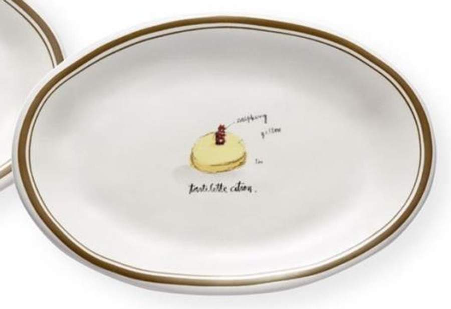 French Dessert 8" Oval Plate by Magenta-1