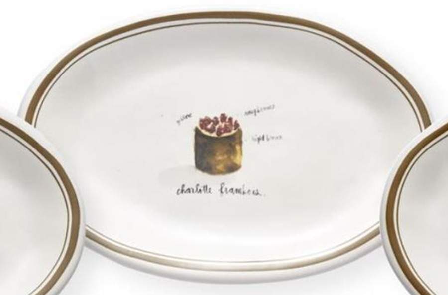 French Dessert 8" Oval Plate by Magenta-1