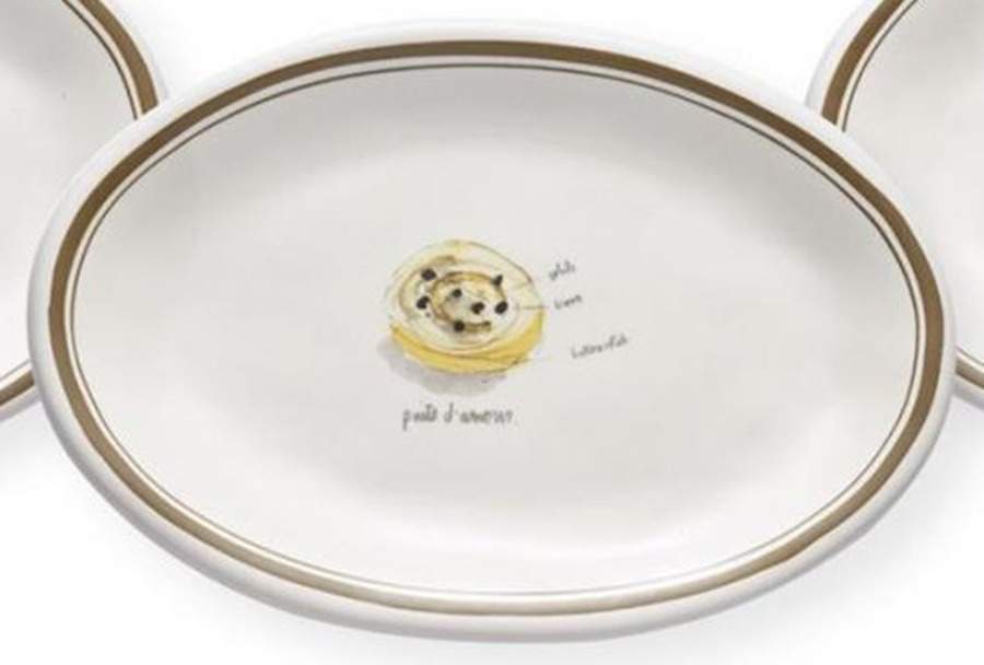 French Dessert 8" Oval Plate by Magenta-1
