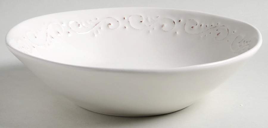 MLJ16 White Soup/Cereal Bowl by Maioliche Jessica-1