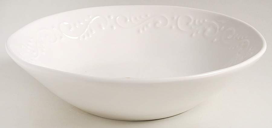 MLJ16 White Soup/Cereal Bowl by Maioliche Jessica-1