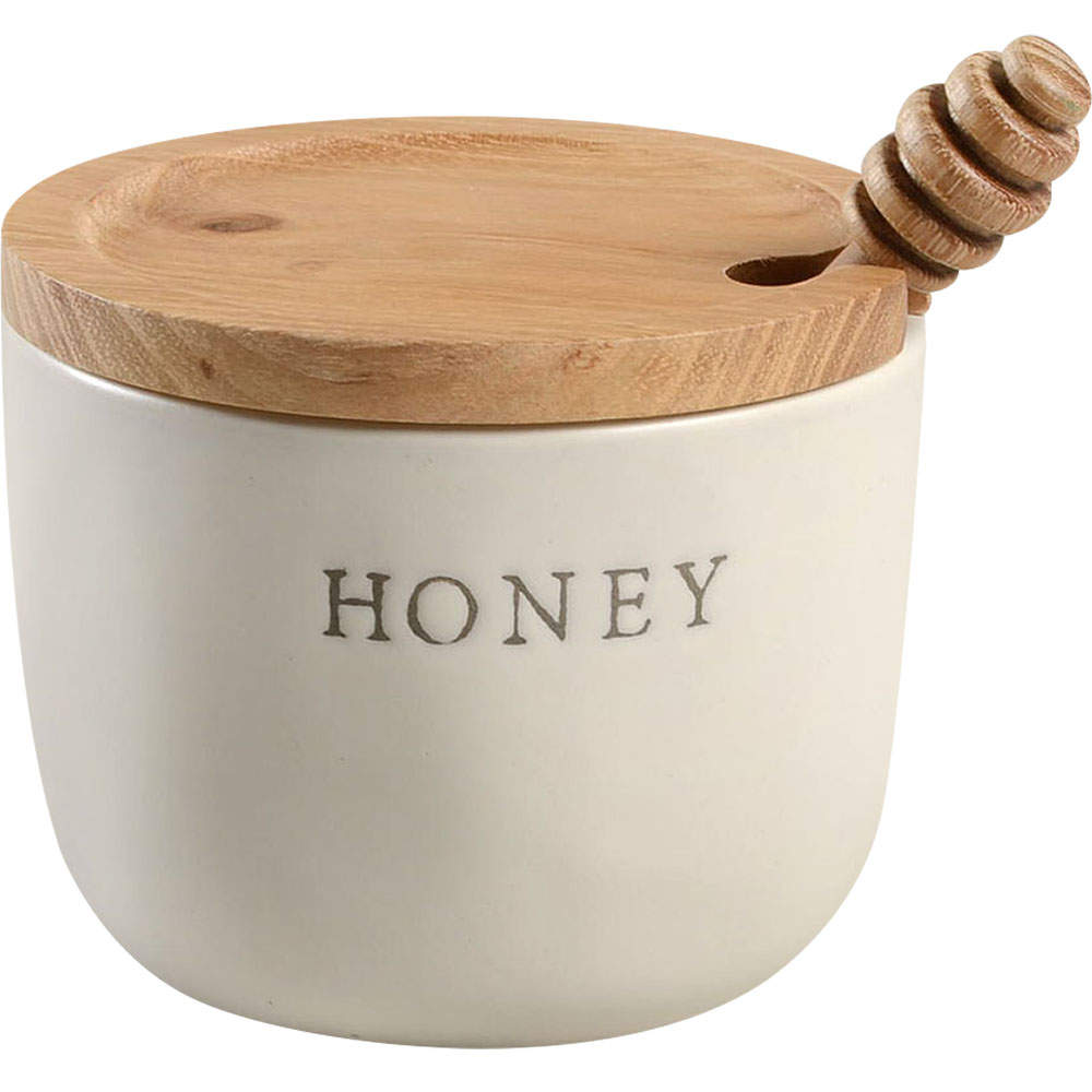 Hearth & Hand Honey Pot with Lid and Spoon/Dipper by Magnolia-1