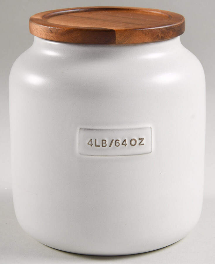 Hearth & Hand Medium Canister & Wood Lid by Magnolia-1