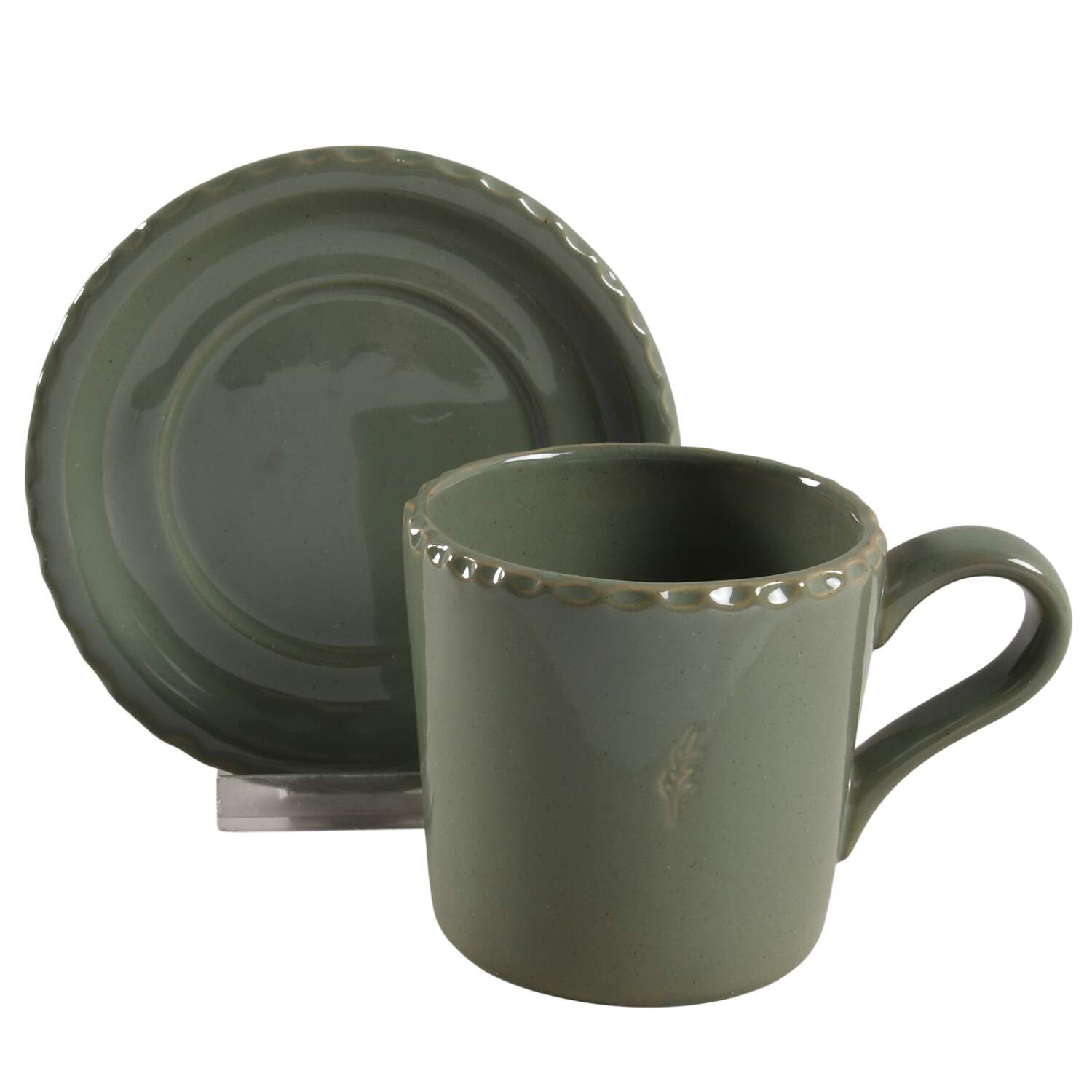 Hearth & Hand Flat Cup & Saucer Set by Magnolia-1