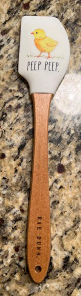 Rae Dunn Holiday Silicone & Wood Small Spatula by Magenta-1