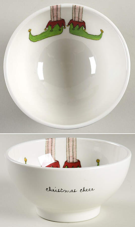 Rae Dunn Holiday Melamine All Purpose Bowl by Magenta-1