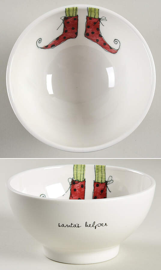 Rae Dunn Holiday Melamine All Purpose Bowl by Magenta-1