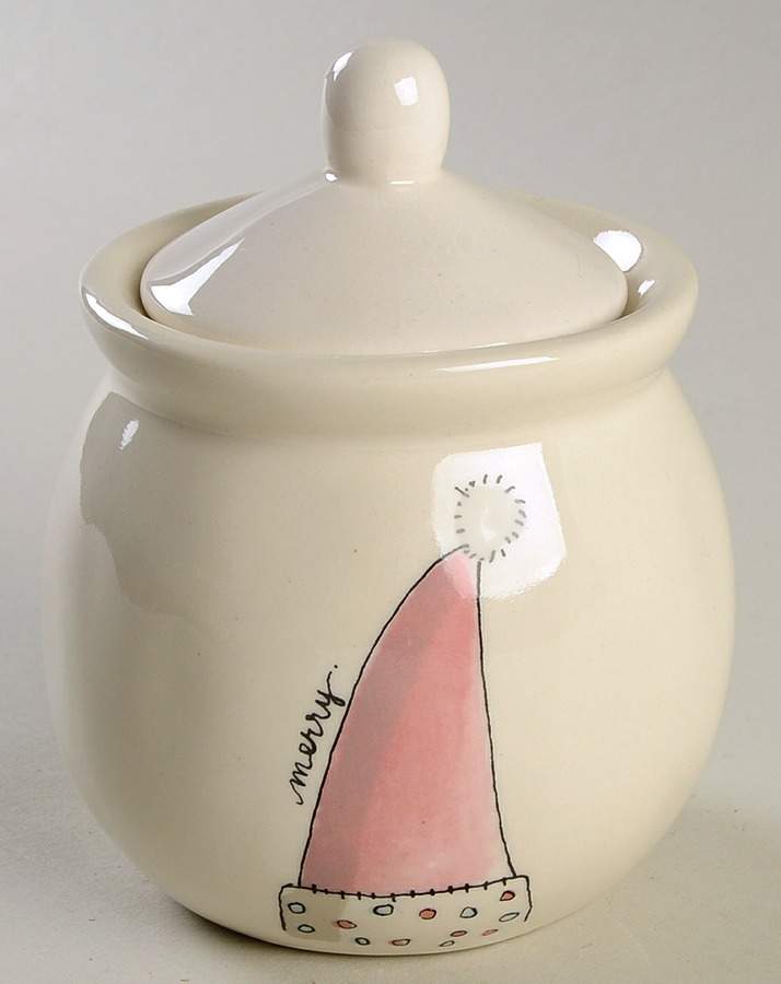 Christmas (Believe, Wish, Give, Merry) Sugar Bowl & Lid by Magenta-1
