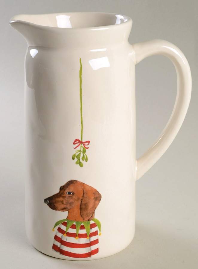 Christmas Dogs 42 Oz Pitcher by Magenta-1