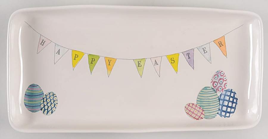 Rae Dunn Holiday 14" Rectangular Serving Platter by Magenta-1