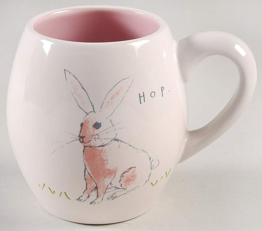 Happy Easter (Chirp, Crunch, Hop, Hunt) Mug by Magenta-1