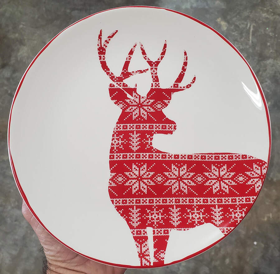 Deer Salad Plate by Mainstays-1