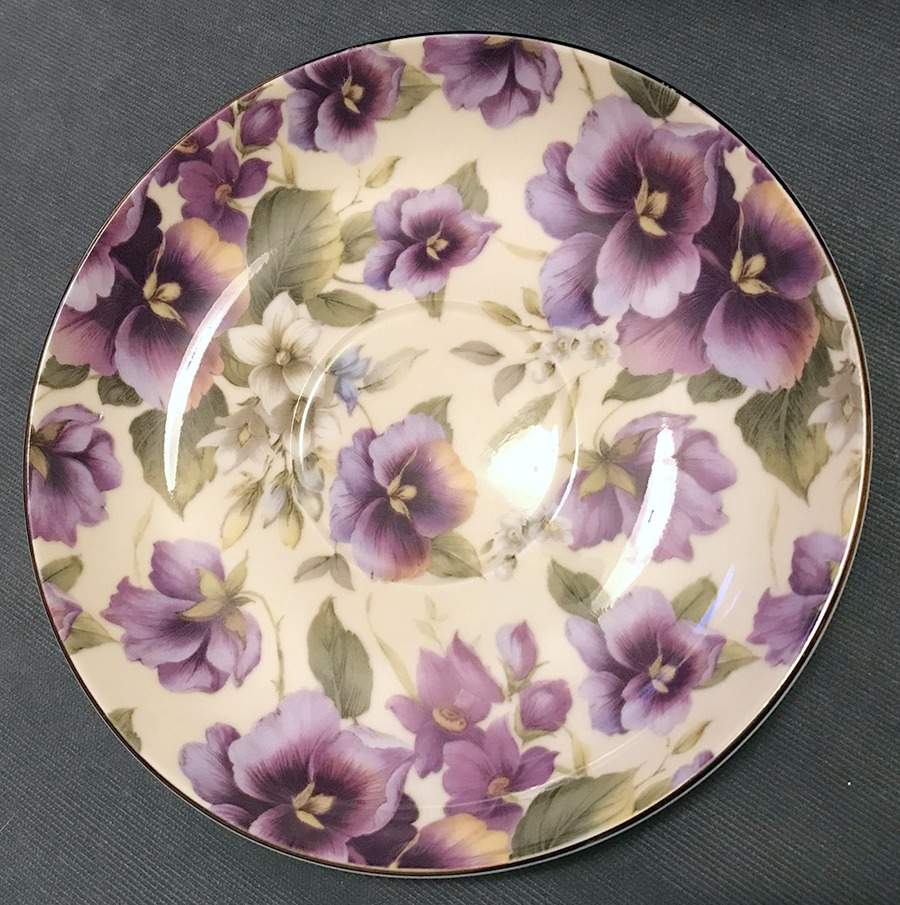 Cream Pansy Saucer by Maxwell & Williams-1