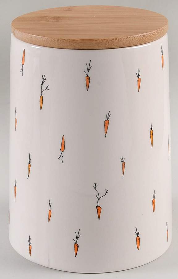 Jack's Carrots Small Canister & Wood Lid by Magenta-1