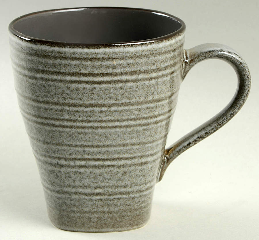 Swirl Speckle-Graphite Square Mug by Mikasa-1