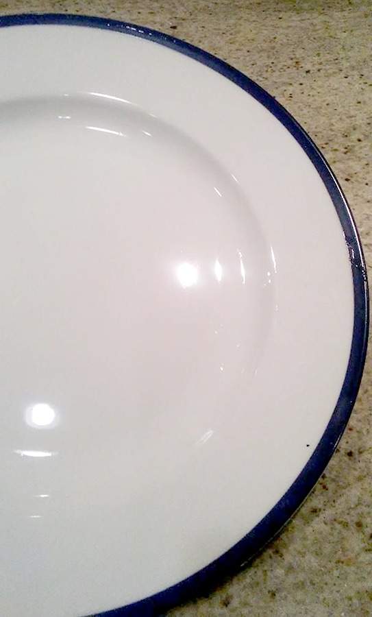 Blue Rim Dinner Plate by Martha Stewart-1