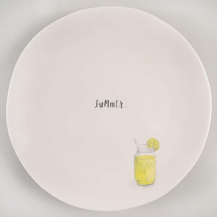 Picnic Time (Happy Camper) Dinner Plate by Magenta-1