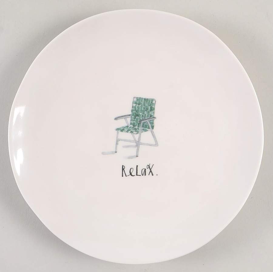 Picnic Time (Happy Camper) Salad Plate by Magenta-1