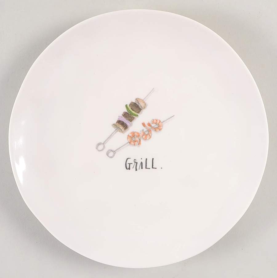 Picnic Time (Happy Camper) Salad Plate by Magenta-1