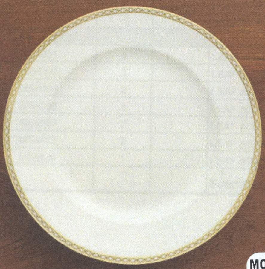 Gold Rim Plates (Introduced 2018) Dinner Plate by Mottahedeh-1