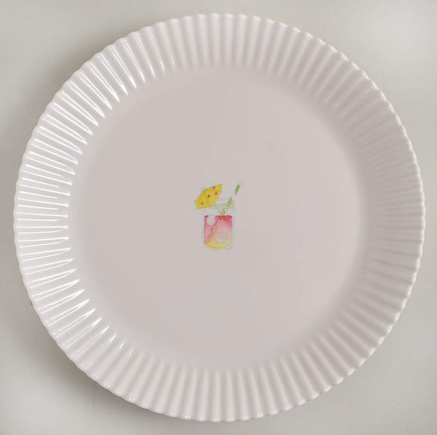 Summer Party Dinner Plate by Magenta-1