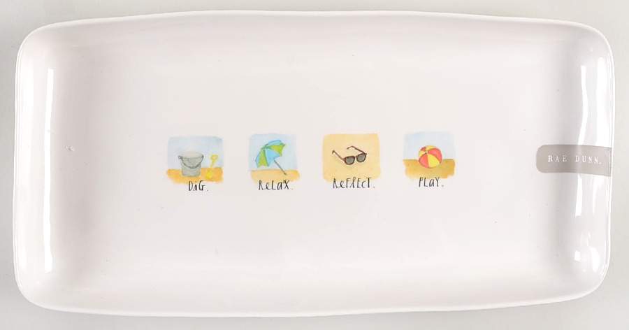 Let's Go To the Beach 13" Rectangular Tray by Magenta-1
