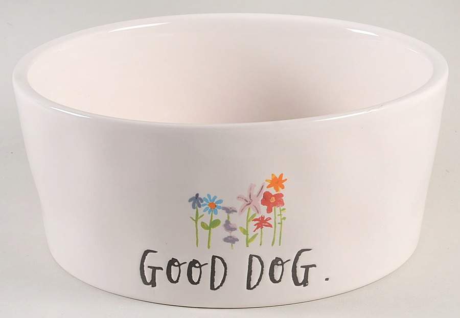 Bloom Flowers Large Dog Bowl by Magenta-1