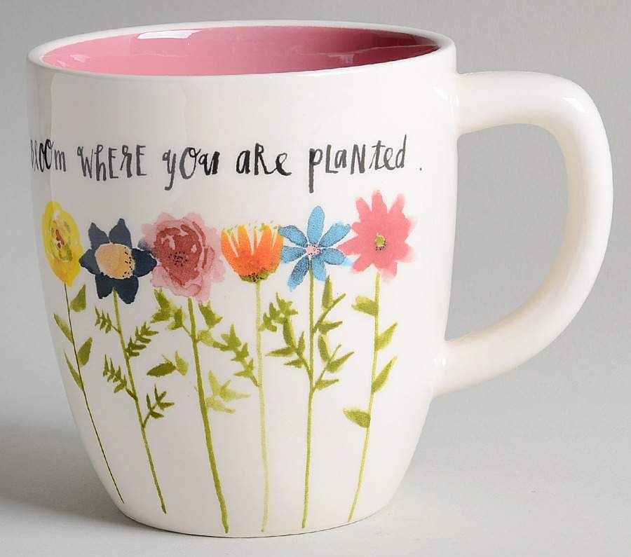 Bloom Flowers Mug by Magenta-1