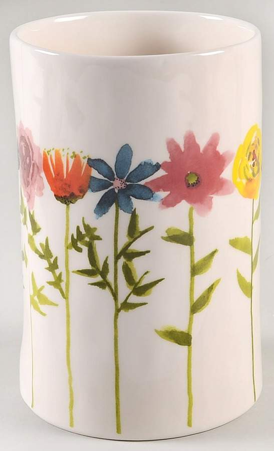 Bloom Flowers Utensil Holder by Magenta-1