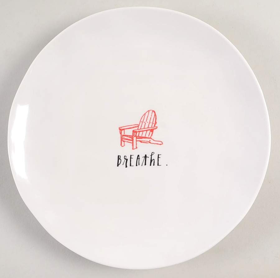 Rest and Relax (Multicolor Chairs) Salad Plate by Magenta-1