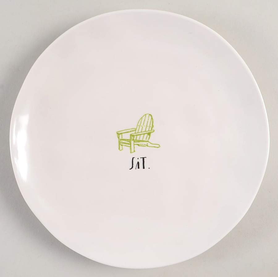 Rest and Relax (Multicolor Chairs) Salad Plate by Magenta-1