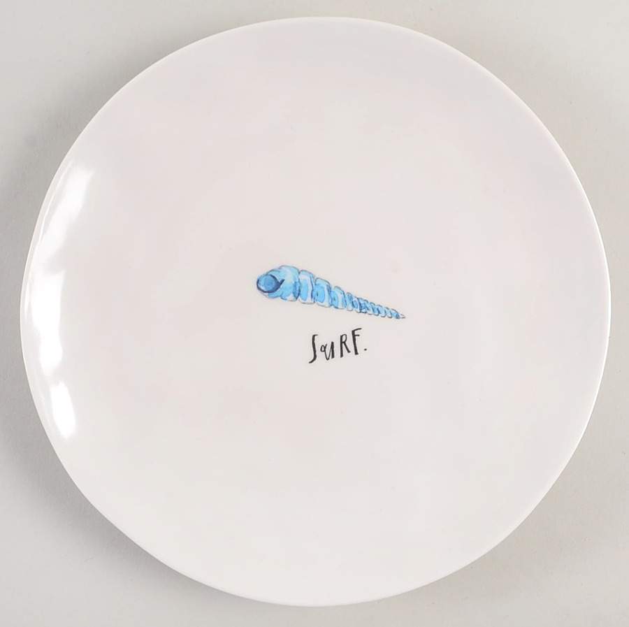 Blue Seashell Salad Plate by Magenta-1
