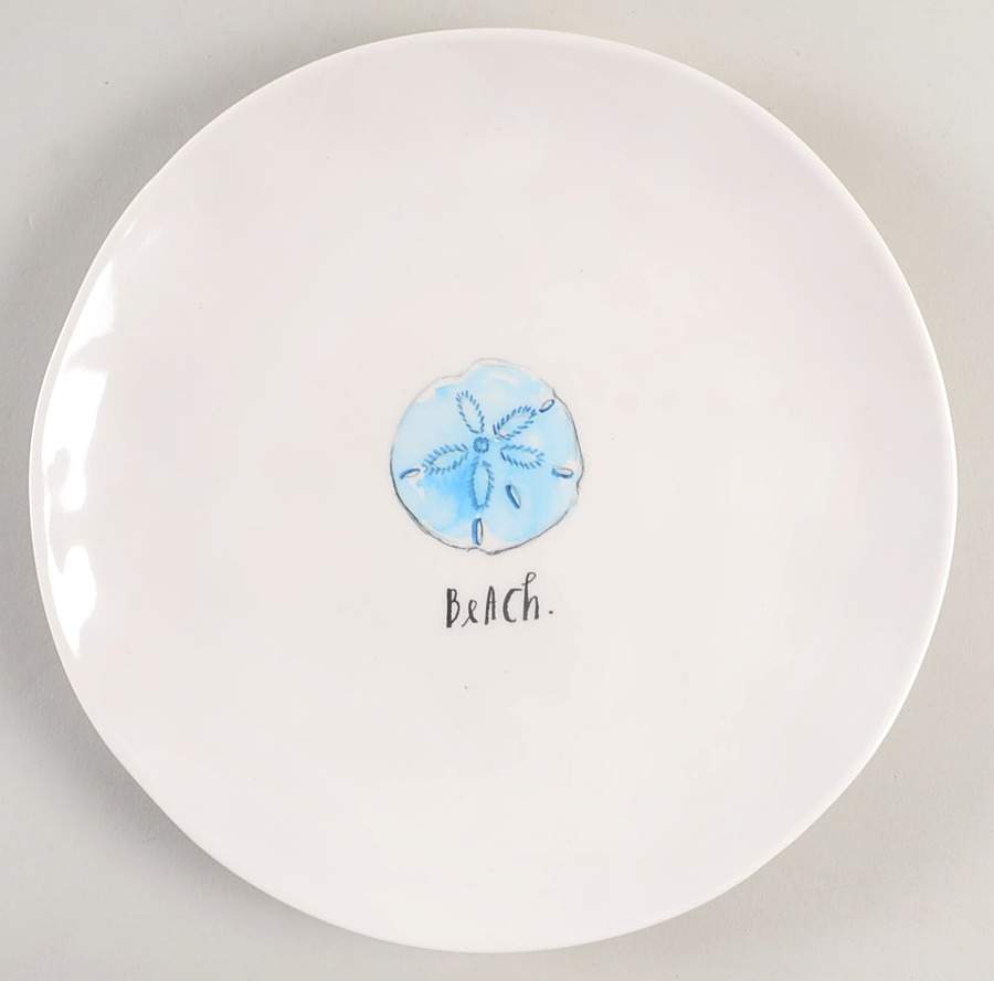 Blue Seashell Salad Plate by Magenta-1