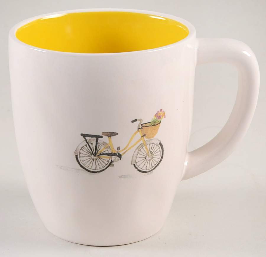 Bicycle and Basket Mug by Magenta-1