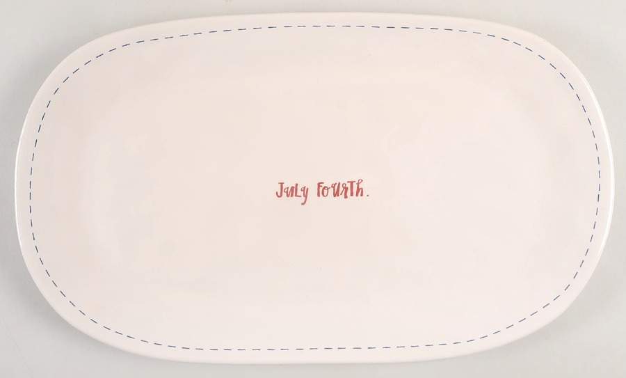 July Fourth 15" Oval Serving Platter by Magenta-1