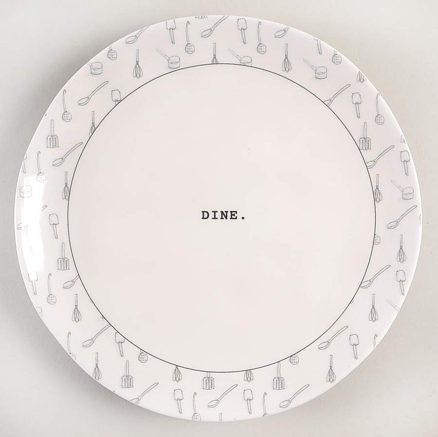 Tool Icons Melamine Salad Plate by Magenta-1