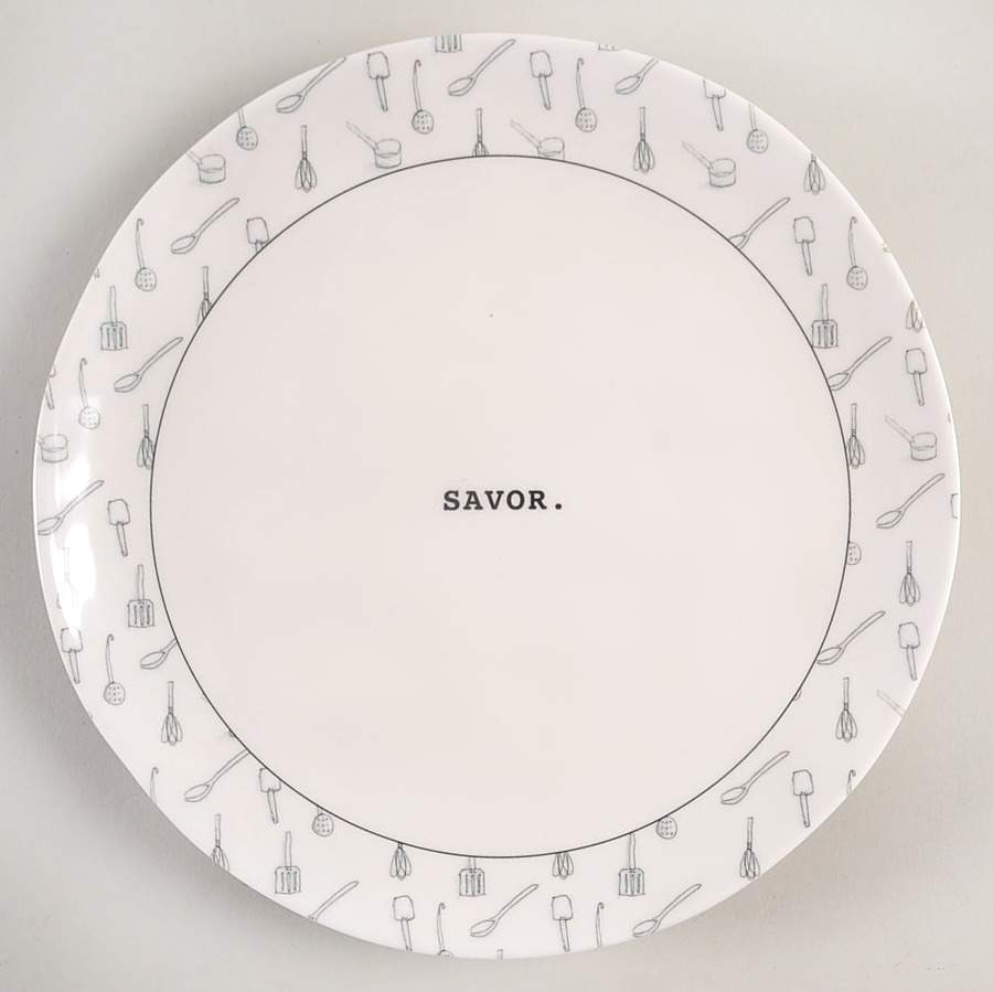Tool Icons Melamine Salad Plate by Magenta-1
