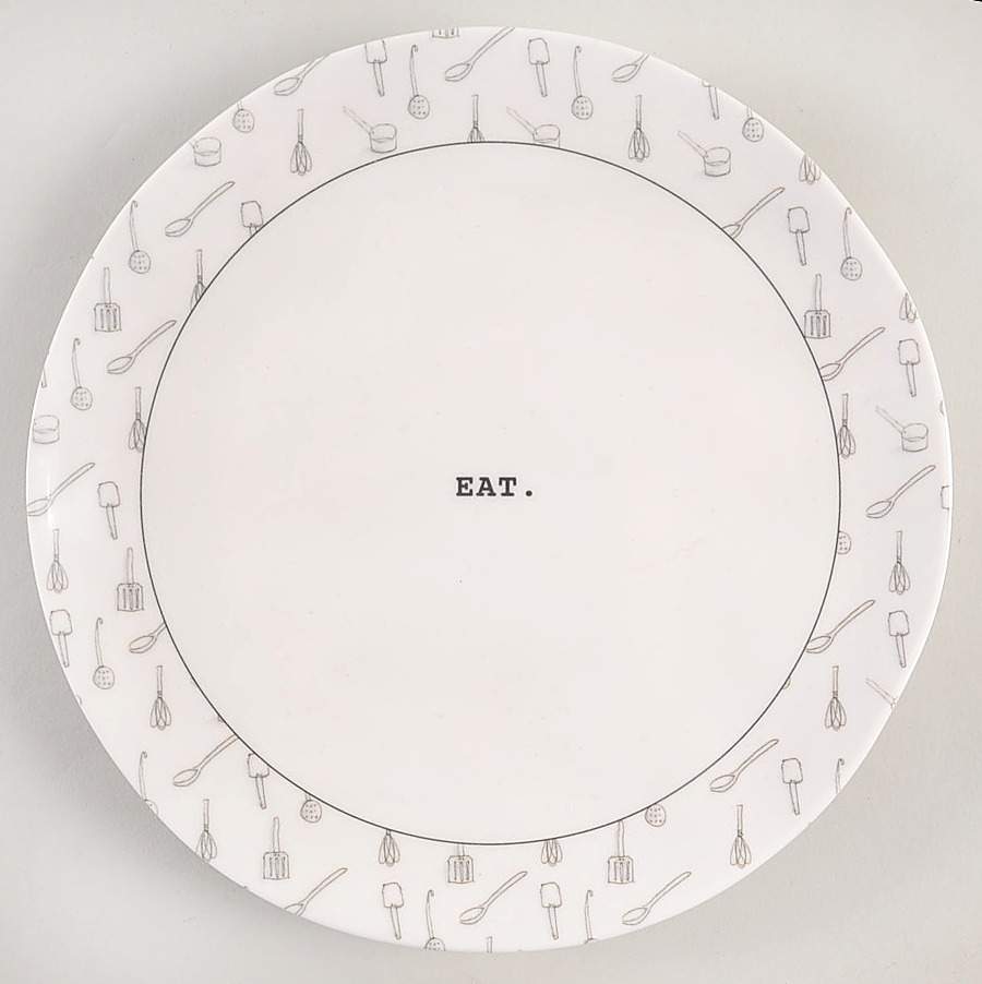 Tool Icons Melamine Salad Plate by Magenta-1