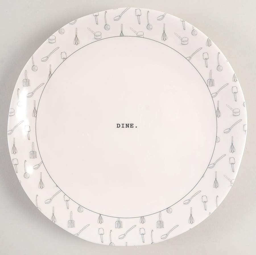 Tool Icons Melamine Dinner Plate by Magenta-1
