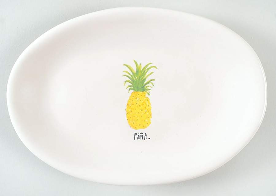 Tropical 8" Oval Plate by Magenta-1